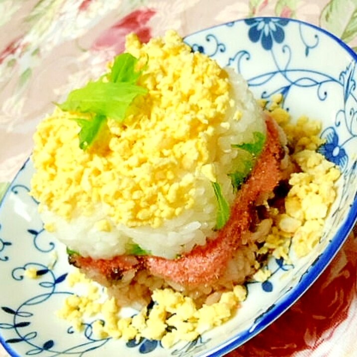 【お手伝いレシピ】❤赤飯と白ご飯の紅白お花ケーキ❤